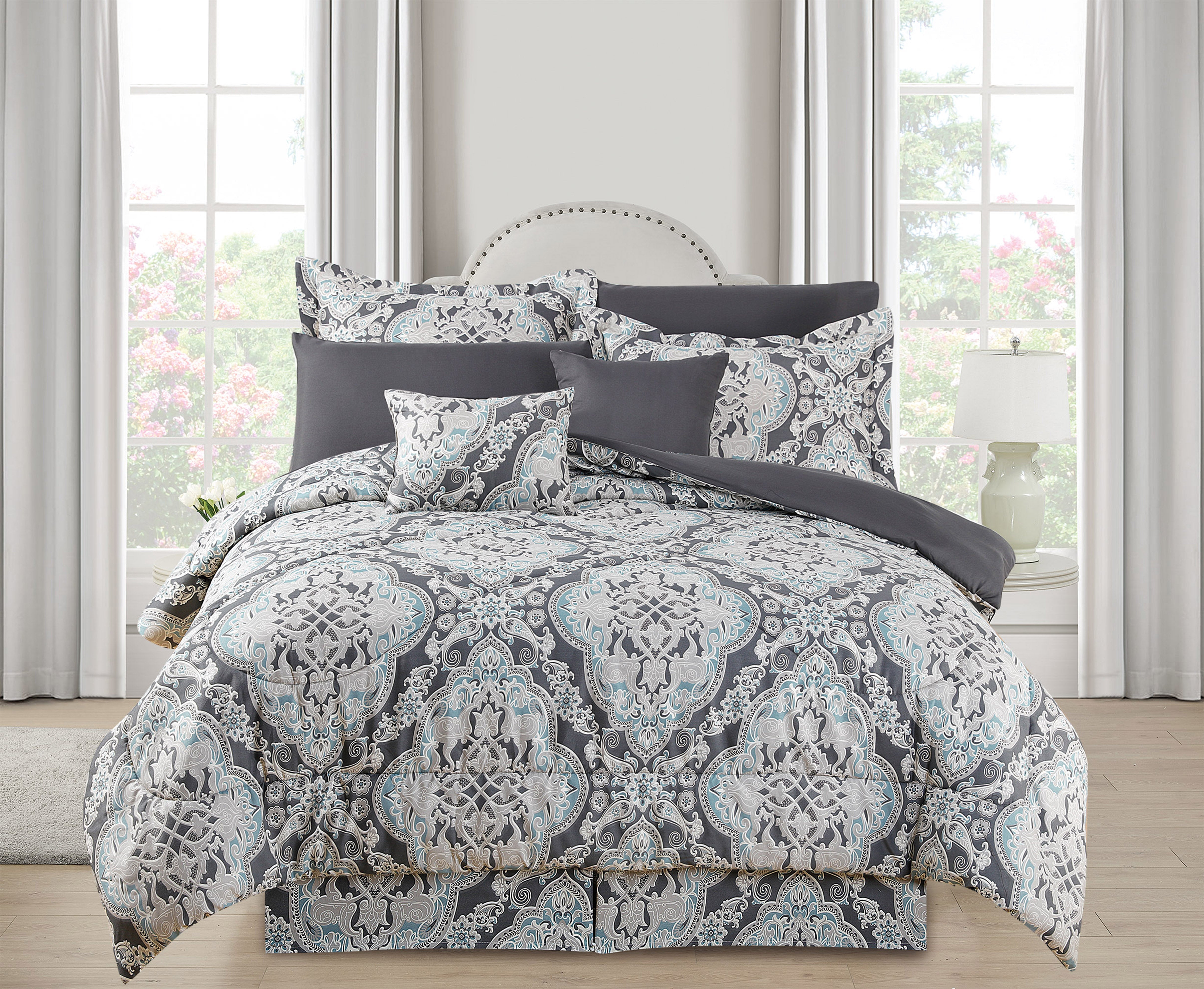 Kathy Ireland 10 Piece Bed in a Bag Set Nora Bedding - Tophatter Daily Deals