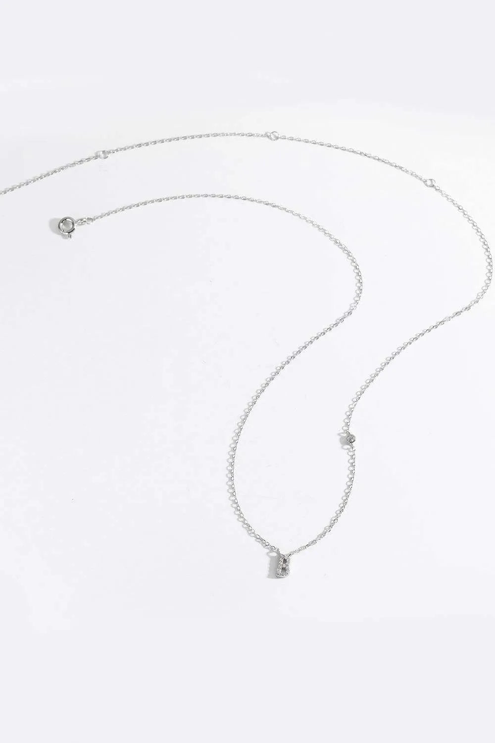 A To F Zircon 925 Sterling Silver Necklace Necklaces - Tophatter Daily Deals