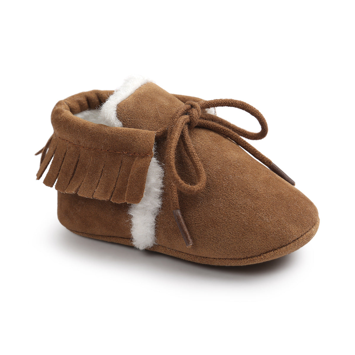 Baby Soft Non-slip Shoes Dark brown 0 - Tophatter Daily Deals