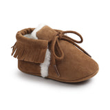 Baby Soft Non-slip Shoes Dark brown 0 - Tophatter Daily Deals