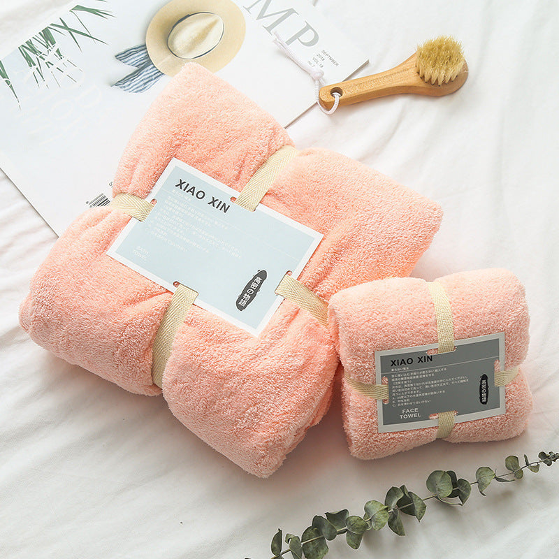 Absorbent Bath Towel For Mother And Child 7 Style 70x140 plus 34x74 0 - Tophatter Daily Deals