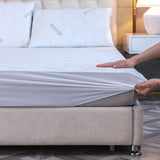 Bibb Home Bamboo Charcoal Infused Waterproof Mattress Pad Bedding - Tophatter Daily Deals