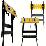 Folding Woodworking Workbench Tool Table with Storage Work Benches - Tophatter Daily Deals