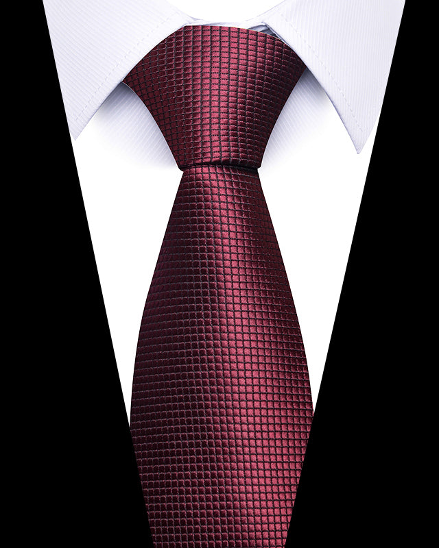 Men's Neckties - Formal Classic Patterned Tie (50 Style Options) Wine Red Belts & Ties - Tophatter Daily Deals