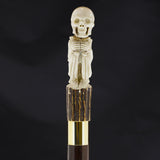 Scallywag Bone Handle Walking Cane w/Custom Shaft and Collar Bone Handles - Tophatter Daily Deals