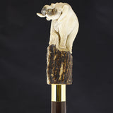 Elephant Bone Handle Walking Cane w/Custom Shaft and Collar Bone Handles - Tophatter Daily Deals