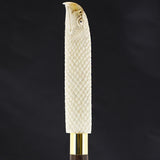 Courageous Eagle Bone Handle Walking Cane w/Custom Shaft and Collar Bone Handles - Tophatter Daily Deals