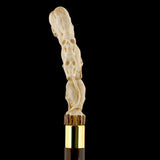 Cycle of Life Skull/Snake Bone Handle Walking Cane w/Custom Shaft and Collar Bone Handles - Tophatter Daily Deals