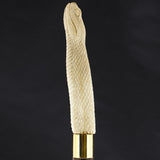 Traveling Snake Bone Handle Walking Cane w/Custom Shaft and Collar Bone Handles - Tophatter Daily Deals