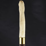 Traveling Snake Bone Handle Walking Cane w/Custom Shaft and Collar Bone Handles - Tophatter Daily Deals