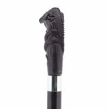 Carved Lizard Dark Buffalo Horn: Collector Cane - Limited Supply Bone Handles - Tophatter Daily Deals