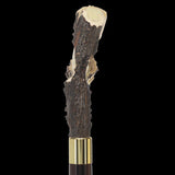 Carved Bison Antler Buffalo Bone: Collector Cane - Limited Supply Bone Handles - Tophatter Daily Deals