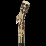 Carved Bison Antler Buffalo Bone: Collector Cane - Limited Supply Bone Handles - Tophatter Daily Deals