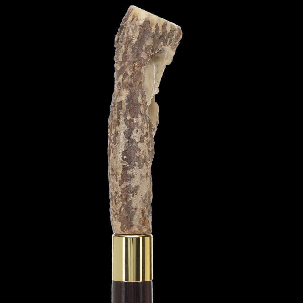 Carved Bison Antler Buffalo Bone: Collector Cane - Limited Supply Bone Handles - Tophatter Daily Deals