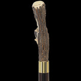 Carved Bison Antler Buffalo Bone: Collector Cane - Limited Supply Bone Handles - Tophatter Daily Deals