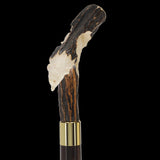 Carved Bison Antler Buffalo Bone: Collector Cane - Limited Supply Bone Handles - Tophatter Daily Deals