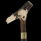 Carved Bison Antler Buffalo Bone: Collector Cane - Limited Supply Bone Handles - Tophatter Daily Deals