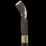 Bison Antler Buffalo Bone Handle Collector Cane w/Custom Shaft and Collar Bone Handles - Tophatter Daily Deals