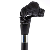 Bison Dark Buffalo Horn Handle Collector Cane w/Custom Shaft and Collar Bone Handles - Tophatter Daily Deals