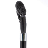 Bison Dark Buffalo Horn Handle Collector Cane w/Custom Shaft and Collar Bone Handles - Tophatter Daily Deals