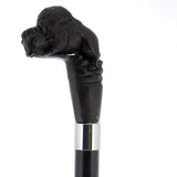 Bison Dark Buffalo Horn Handle Collector Cane w/Custom Shaft and Collar Bone Handles - Tophatter Daily Deals
