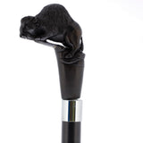 Bison Dark Buffalo Horn Handle Collector Cane w/Custom Shaft and Collar Bone Handles - Tophatter Daily Deals
