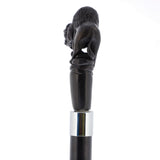 Bison Dark Buffalo Horn Handle Collector Cane w/Custom Shaft and Collar Bone Handles - Tophatter Daily Deals