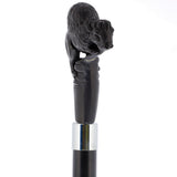 Bison Dark Buffalo Horn Handle Collector Cane w/Custom Shaft and Collar Bone Handles - Tophatter Daily Deals