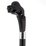 Bison Dark Buffalo Horn Handle Collector Cane w/Custom Shaft and Collar Bone Handles - Tophatter Daily Deals