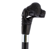 Bison Dark Buffalo Horn Handle Collector Cane w/Custom Shaft and Collar Bone Handles - Tophatter Daily Deals