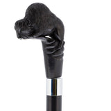 Bison Dark Buffalo Horn Handle Collector Cane w/Custom Shaft and Collar Bone Handles - Tophatter Daily Deals