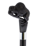 Bison Dark Buffalo Horn Handle Collector Cane w/Custom Shaft and Collar Bone Handles - Tophatter Daily Deals