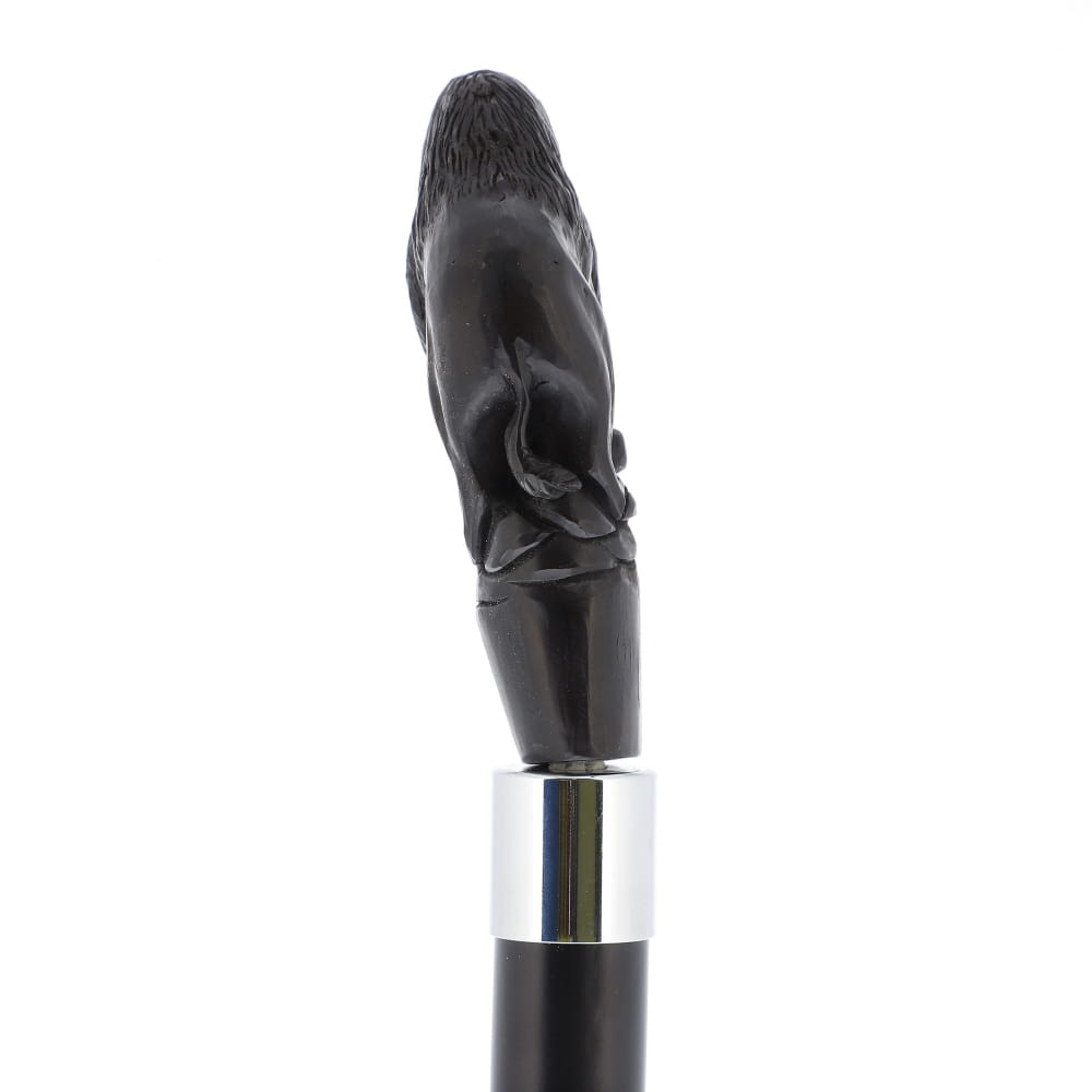 Bison Dark Buffalo Horn Handle Collector Cane w/Custom Shaft and Collar Bone Handles - Tophatter Daily Deals