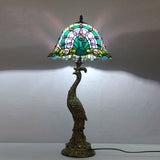 Bedroom Hotel Bedside Peacock Base Table Lamp 0 - Tophatter Daily Deals