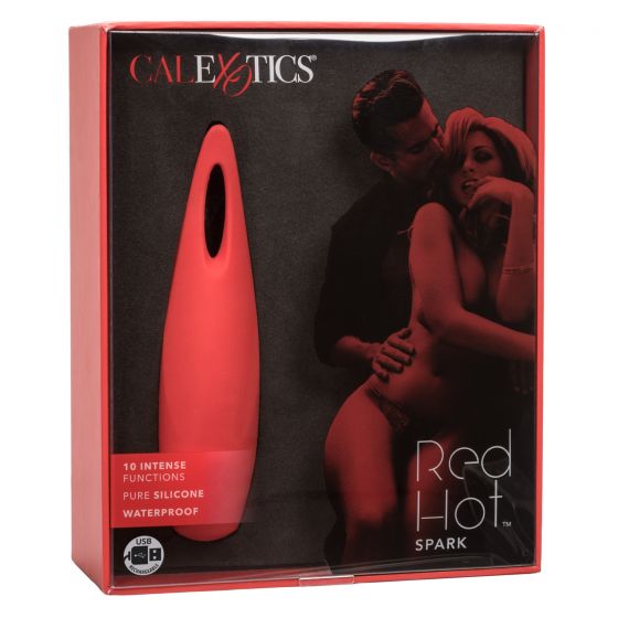 Red Hot Spark Silicone Vibrator Vibrator - Tophatter Daily Deals