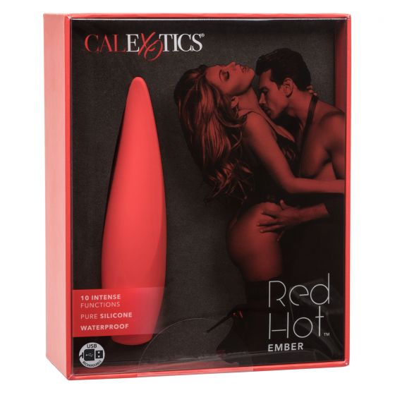 Red Hot Ember Silicone Vibrator Vibrator - Tophatter Daily Deals