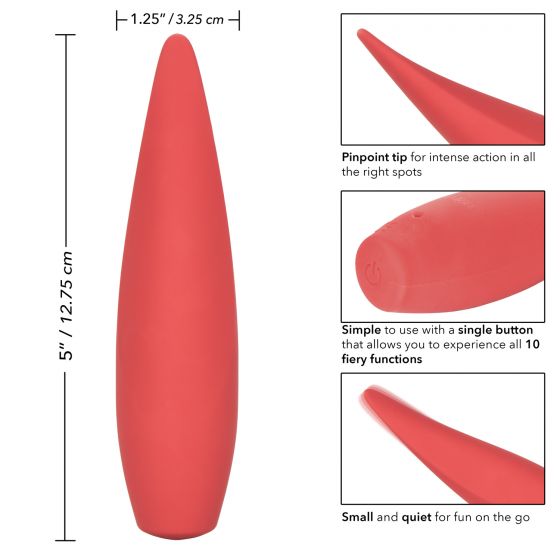 Red Hot Ember Silicone Vibrator Vibrator - Tophatter Daily Deals