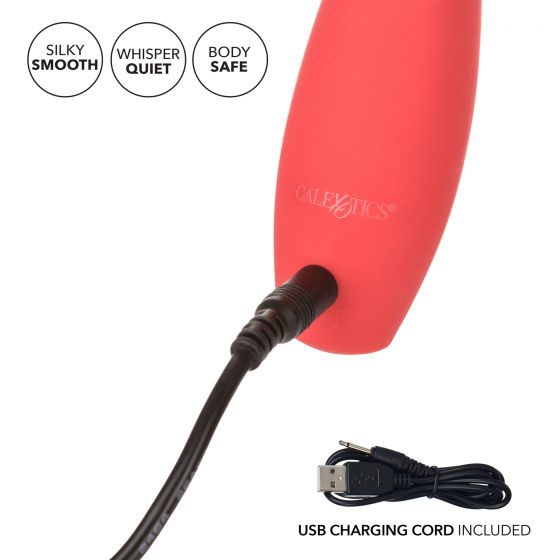 Red Hot Ember Silicone Vibrator Vibrator - Tophatter Daily Deals