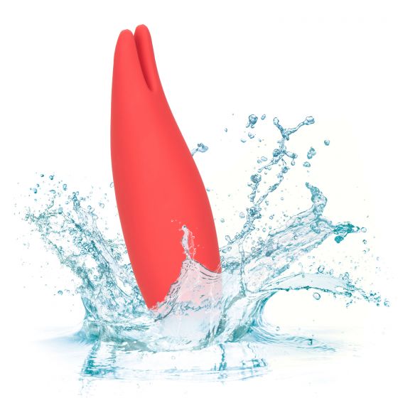 Red Hot Flare Silicone Vibrator Vibrator - Tophatter Daily Deals