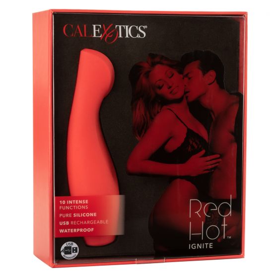 Red Hot Ignite Silicone Vibrator Vibrator - Tophatter Daily Deals