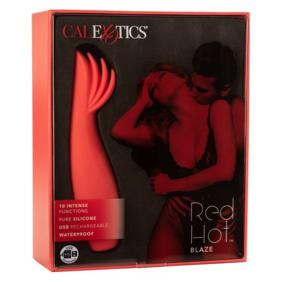 Red Hot Blaze Silicone Vibrator Vibrator - Tophatter Daily Deals