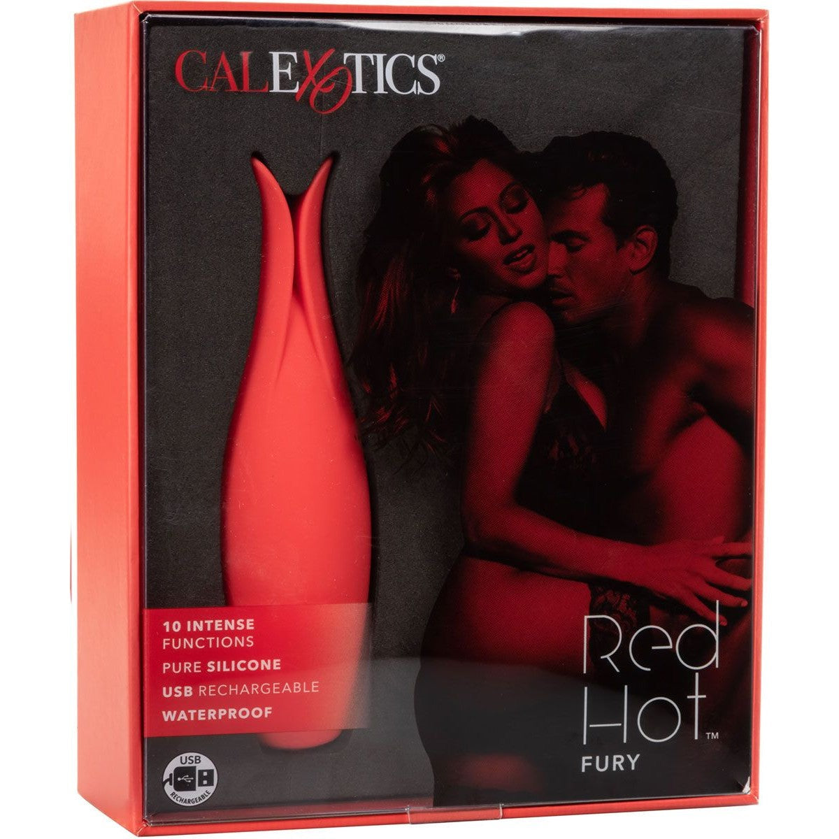 Red Hot Fury Silicone Vibrator Vibrator - Tophatter Daily Deals