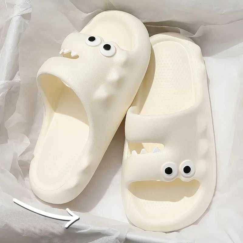 Croc-Call™ Kawaii Slippers White Slippers - Tophatter Daily Deals