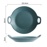 Baking oven-Ear heat resistant baking tray Blue Circular 0 - Tophatter Daily Deals