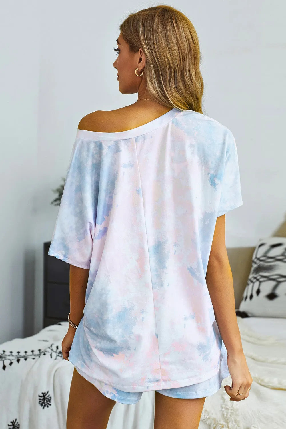 Twist Tie Dye Lounge Set Loungewear Sets - Tophatter Daily Deals