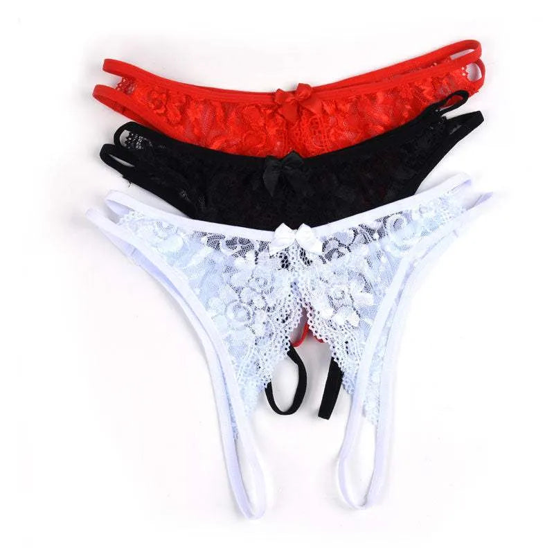Jessica's Crotchless Lingerieâ„¢ Open Crotch Thong Underwear - Tophatter Daily Deals