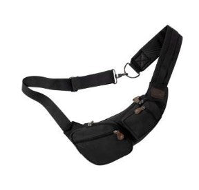 Rothco Crossbody Canvas Sling Bag-BLACK - Tophatter Daily Deals