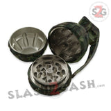 Camo Hand Grenade Tobacco Herb Grinder - American w/ Pin Handle Smoking Accessories - Tophatter Daily Deals