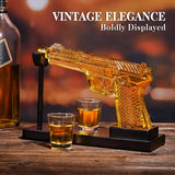 Gun Whiskey Decanter Set with Shot Glasses Kitchen Appliances - Tophatter Daily Deals