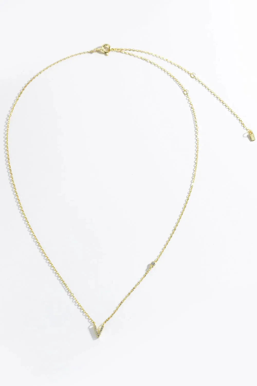V To Z Zircon 925 Sterling Silver Necklace Necklaces - Tophatter Daily Deals